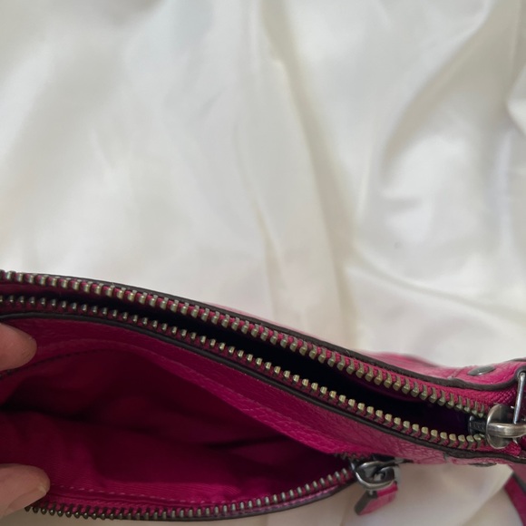 Coach Fuchsia Leather Wristlet - Picture 7 of 9